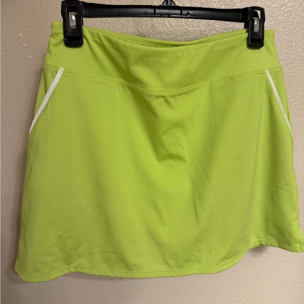 Sigrid Olsen Neon Green Mini Skirt